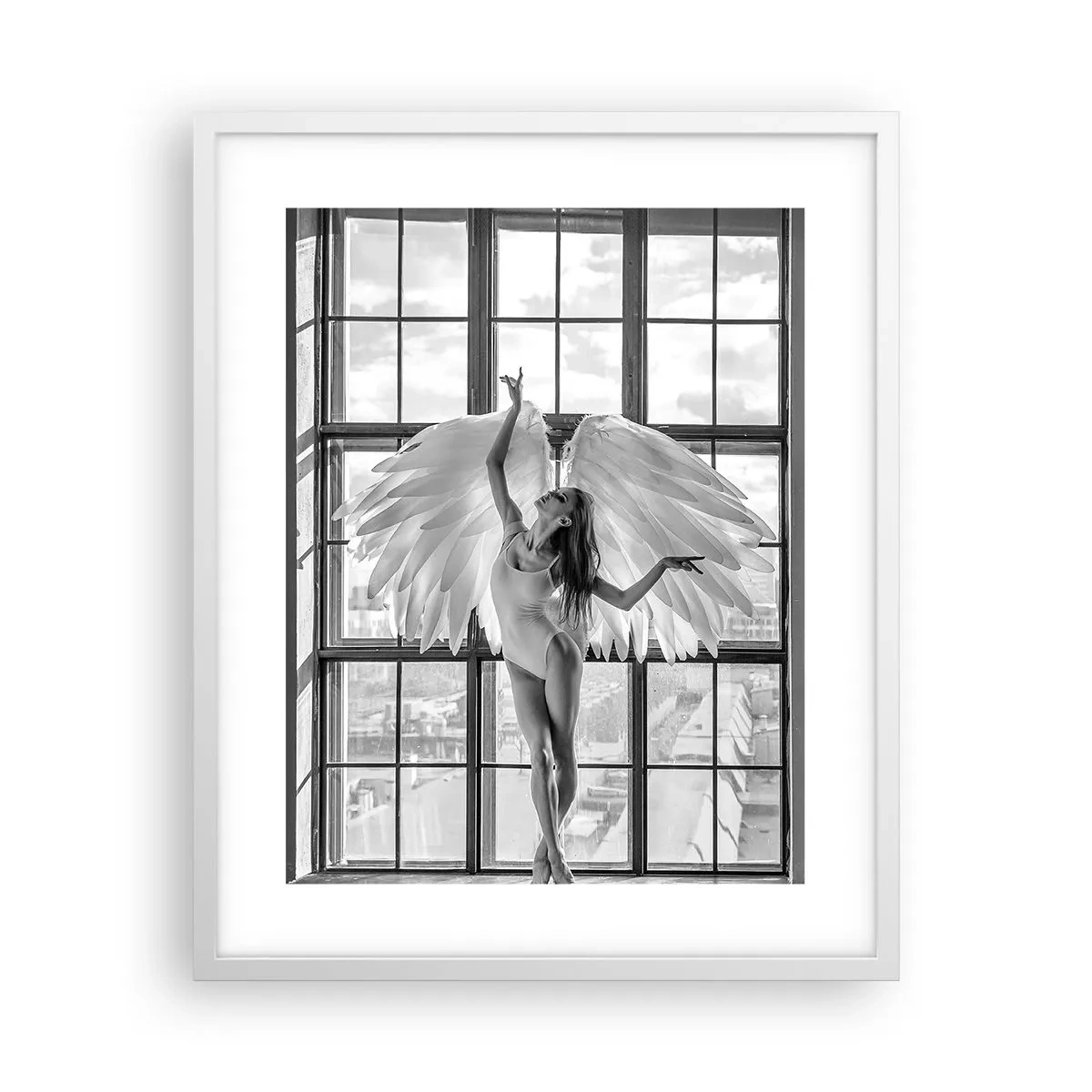Poster in einem weißen Rahmen - Stadt der Engel? - 40x50 cm