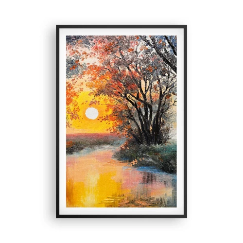 Poster in einem schwarzem Rahmen - Herbststimmung - 61x91 cm