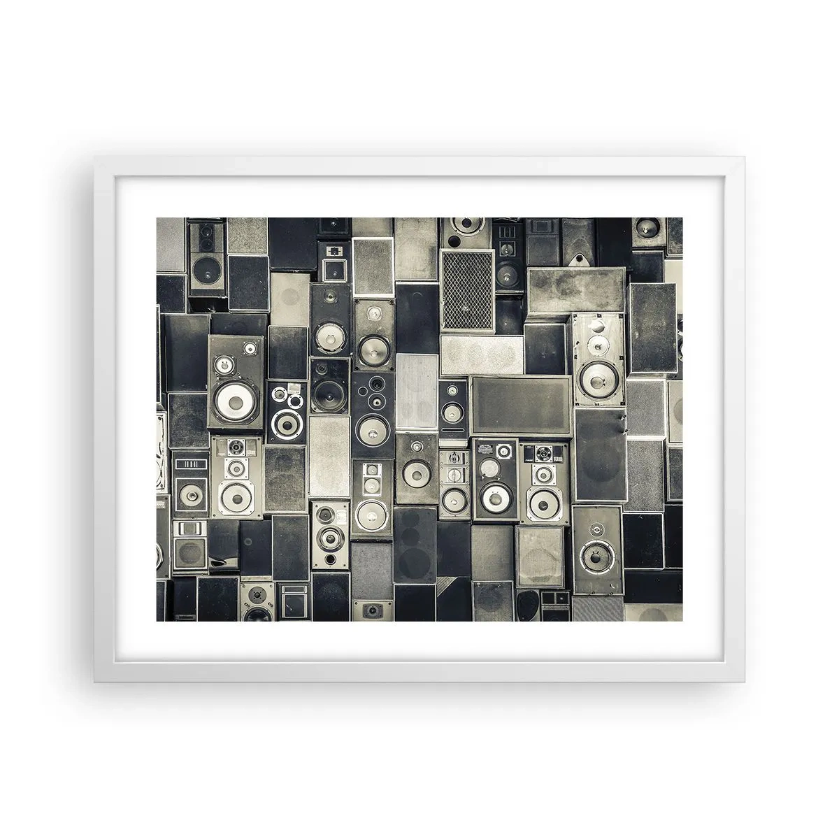 Poster in einem weißen Rahmen - Und es ist alles in Ordnung - 50x40 cm