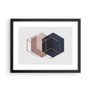 Poster in einem schwarzem Rahmen - Die Kraft der Einfachheit - 40x30 cm