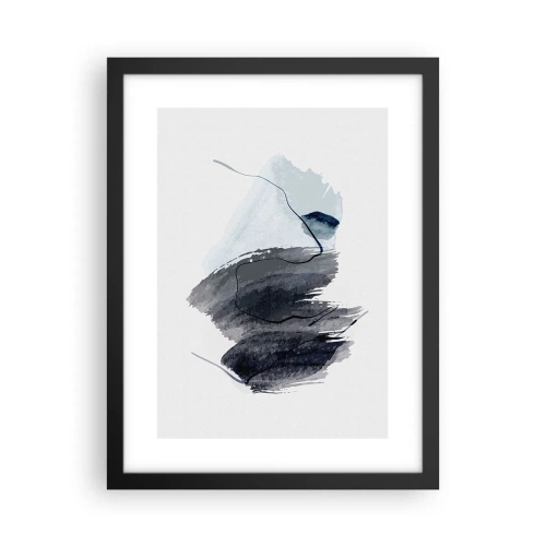 Poster in einem schwarzem Rahmen - Intensität und Bewegung - 30x40 cm