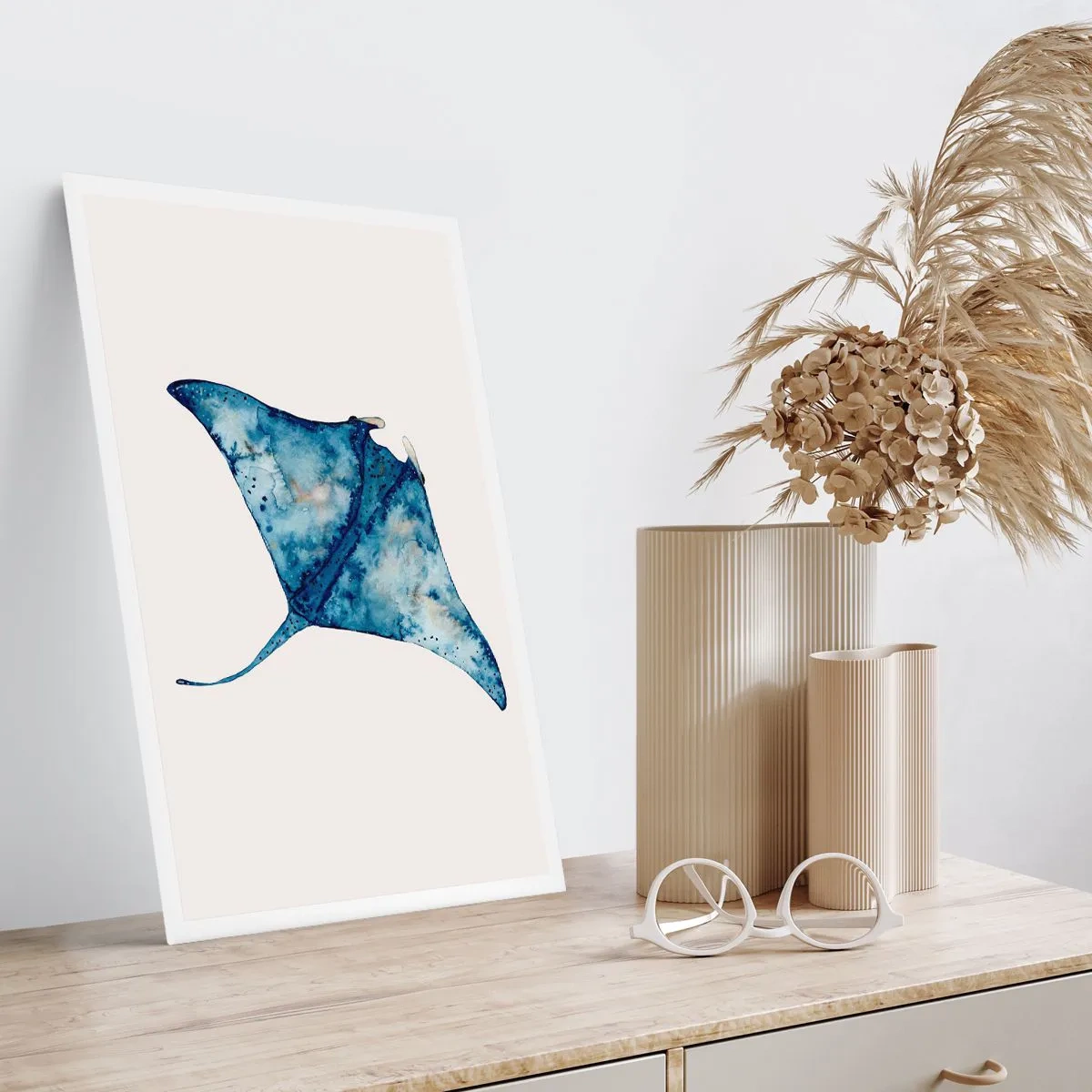 Poster - Leben im Blau - 70x100 cm