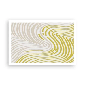 Poster - Komposition mit sanfter Biegung - 91x61 cm
