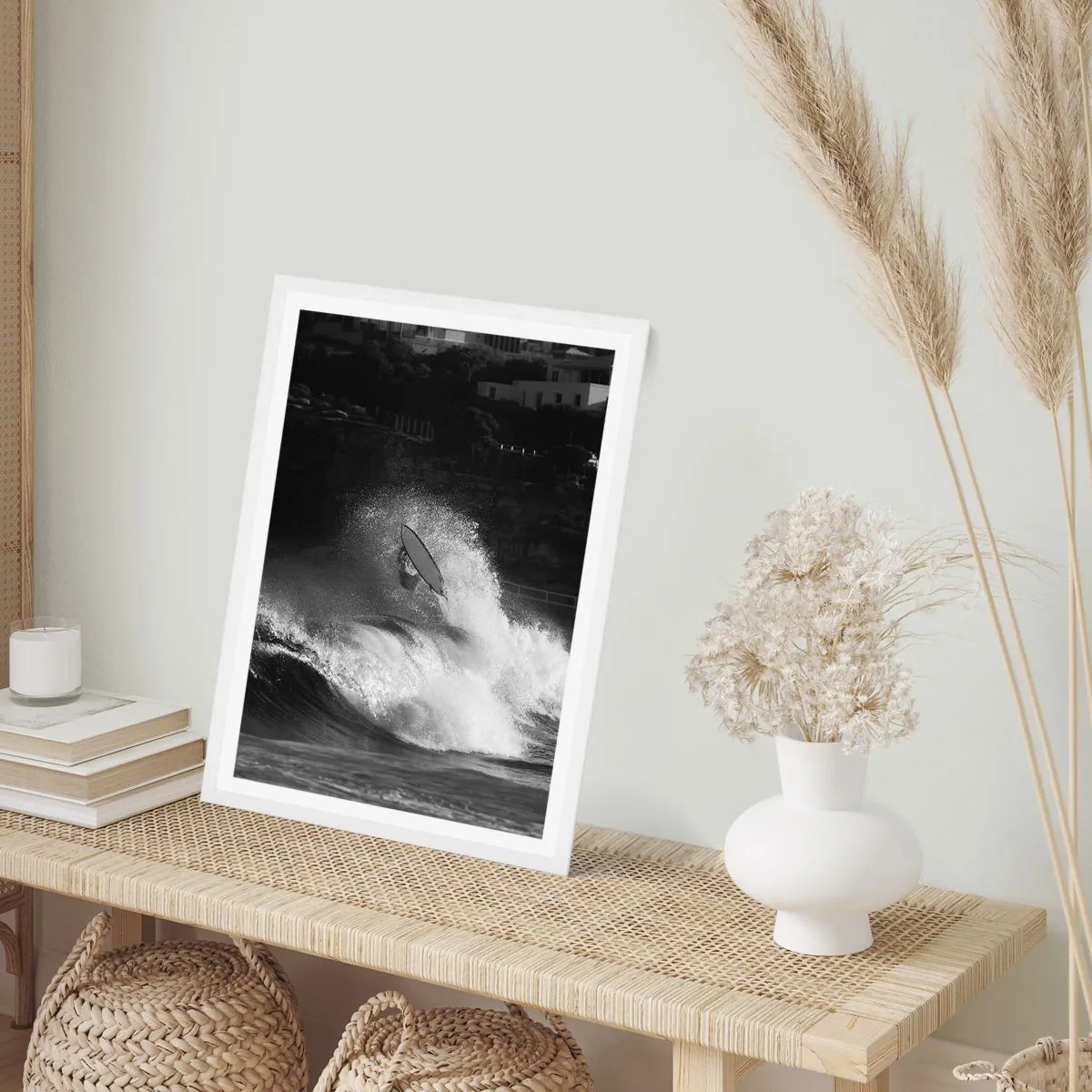 Poster in einem weißen Rahmen - Herausforderung angenommen! - 30x40 cm