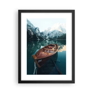 Poster in einem schwarzem Rahmen - Wie auf Glas gemalt - 30x40 cm