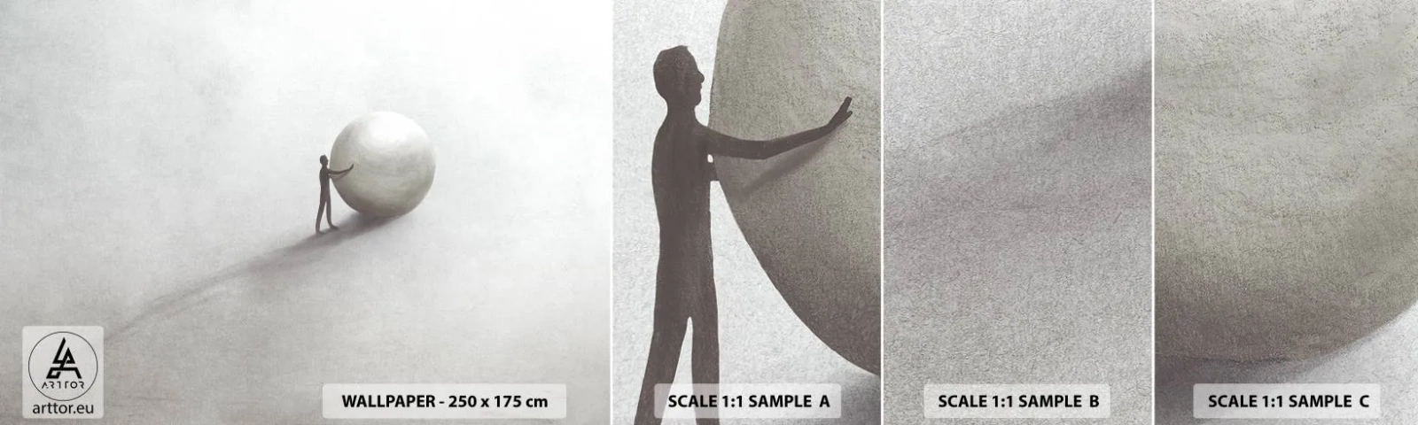 Fototapeten Muster Selbstklebend Deluxe Sticker - Das Spiel des Lebens - Abstraktion, Stück, Mann - 100x30 cm