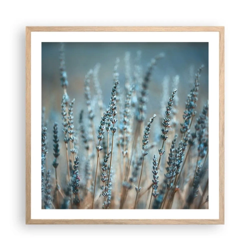 Poster in einem Rahmen aus heller Eiche - Duftendes Kornfeld - 60x60 cm
