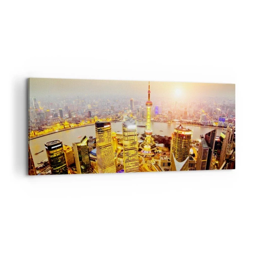 Bild auf Leinwand - Leinwandbild - Asiatischer Traum - 100x40 cm