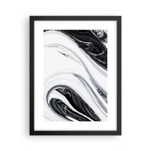 Poster in einem schwarzem Rahmen - Kombination aus Gegensätzen - 30x40 cm