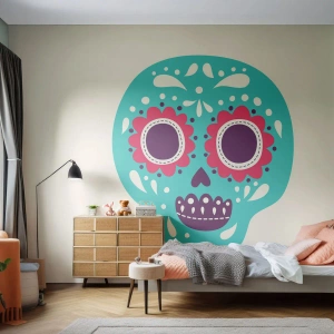Fototapete Standard Eco - Das Leben – Spaß bis zum Tod - Schädel, Mexiko, Mexikaner - 450x315 cm