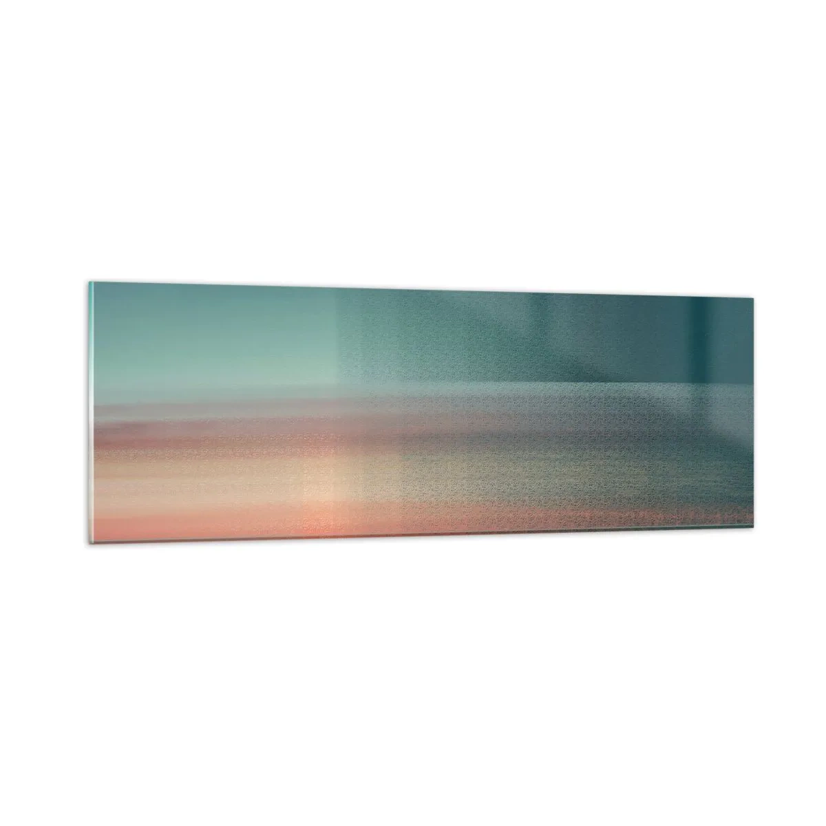 Glasbild - Bild auf glas - Abstraktion: Lichtwellen - 90x30 cm
