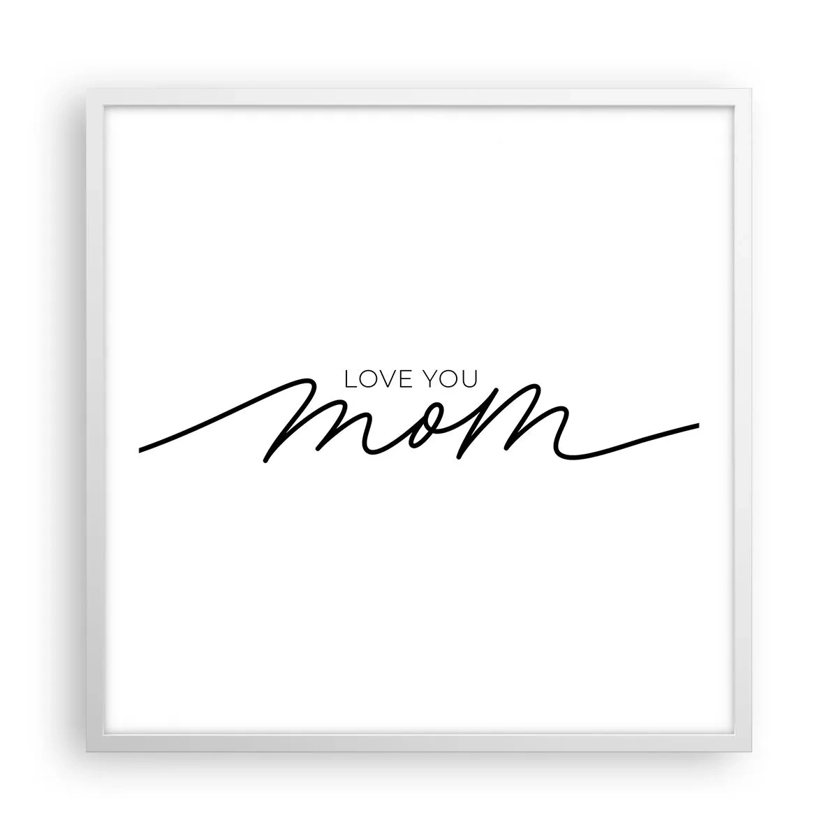 Poster in einem weißen Rahmen - Große Emotionen - 60x60 cm