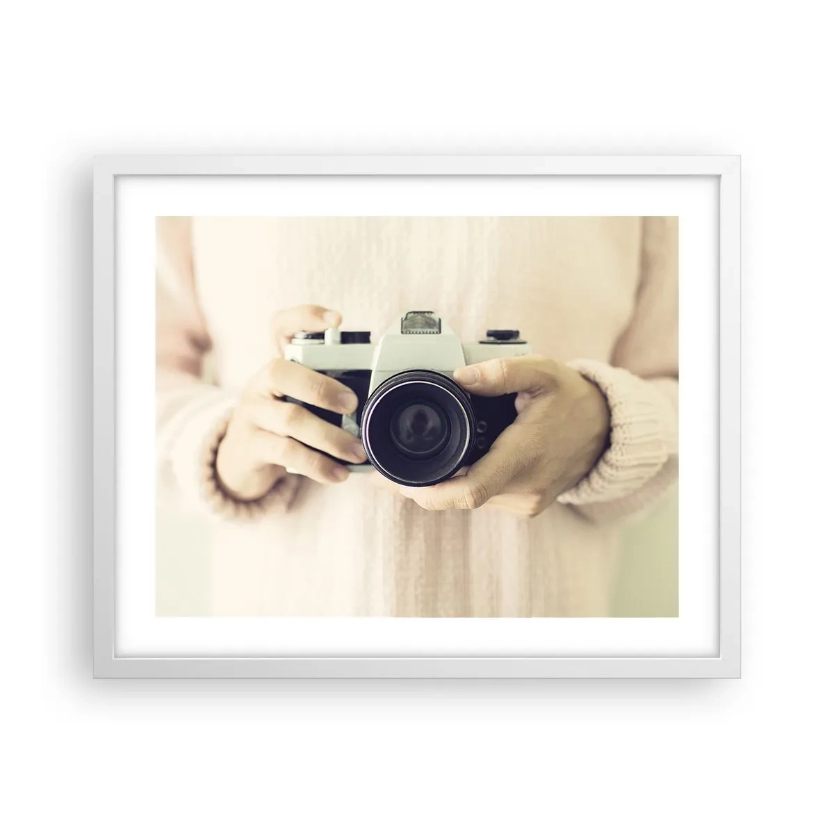 Poster in einem weißen Rahmen - Um mehr zu sehen ... - 50x40 cm