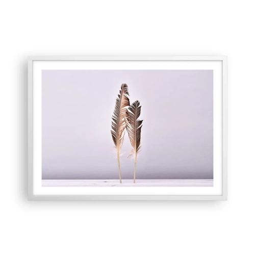 Poster in einem weißen Rahmen - Gegen das Nichts - 70x50 cm