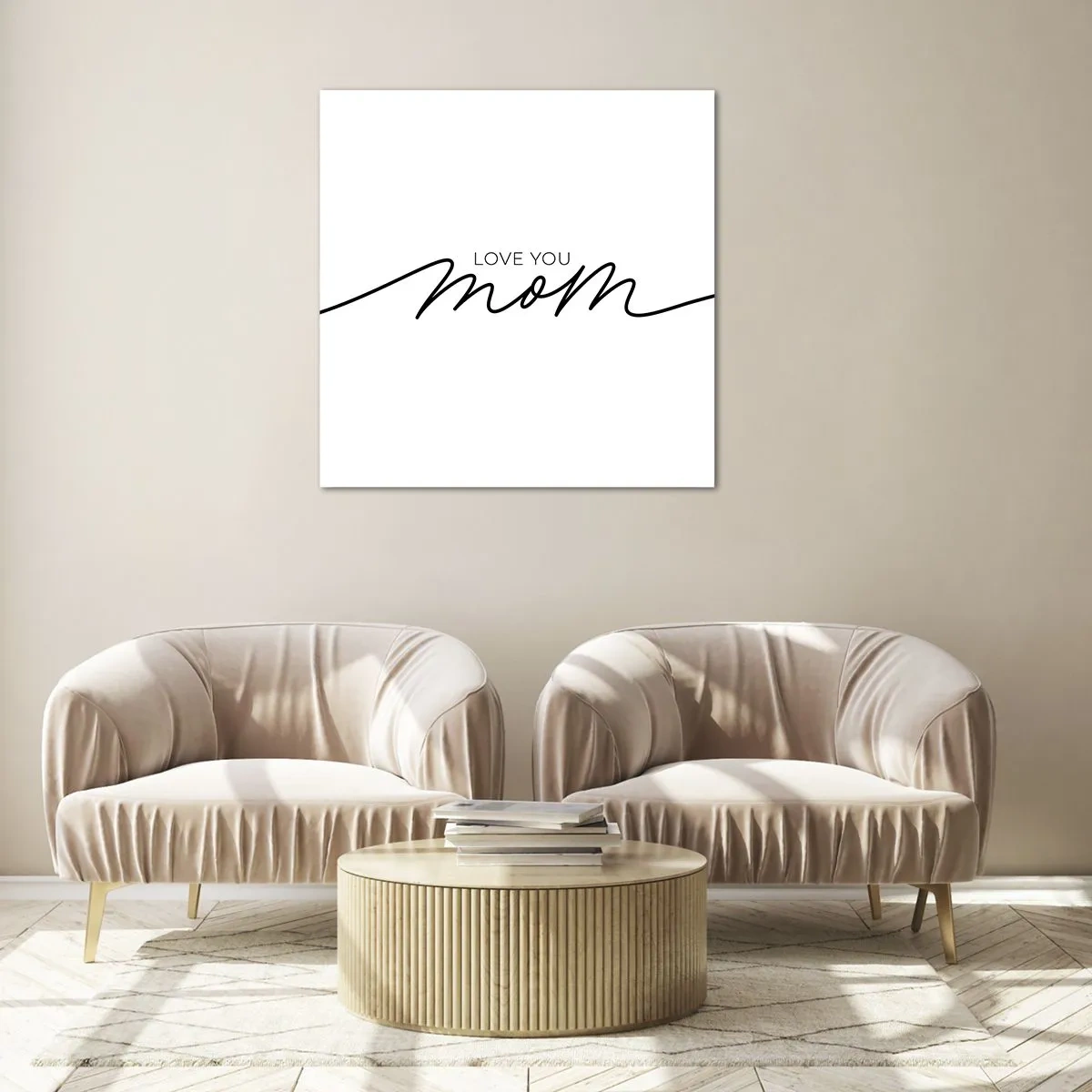 Glasbild - Bild auf glas - Große Emotionen - 40x40 cm