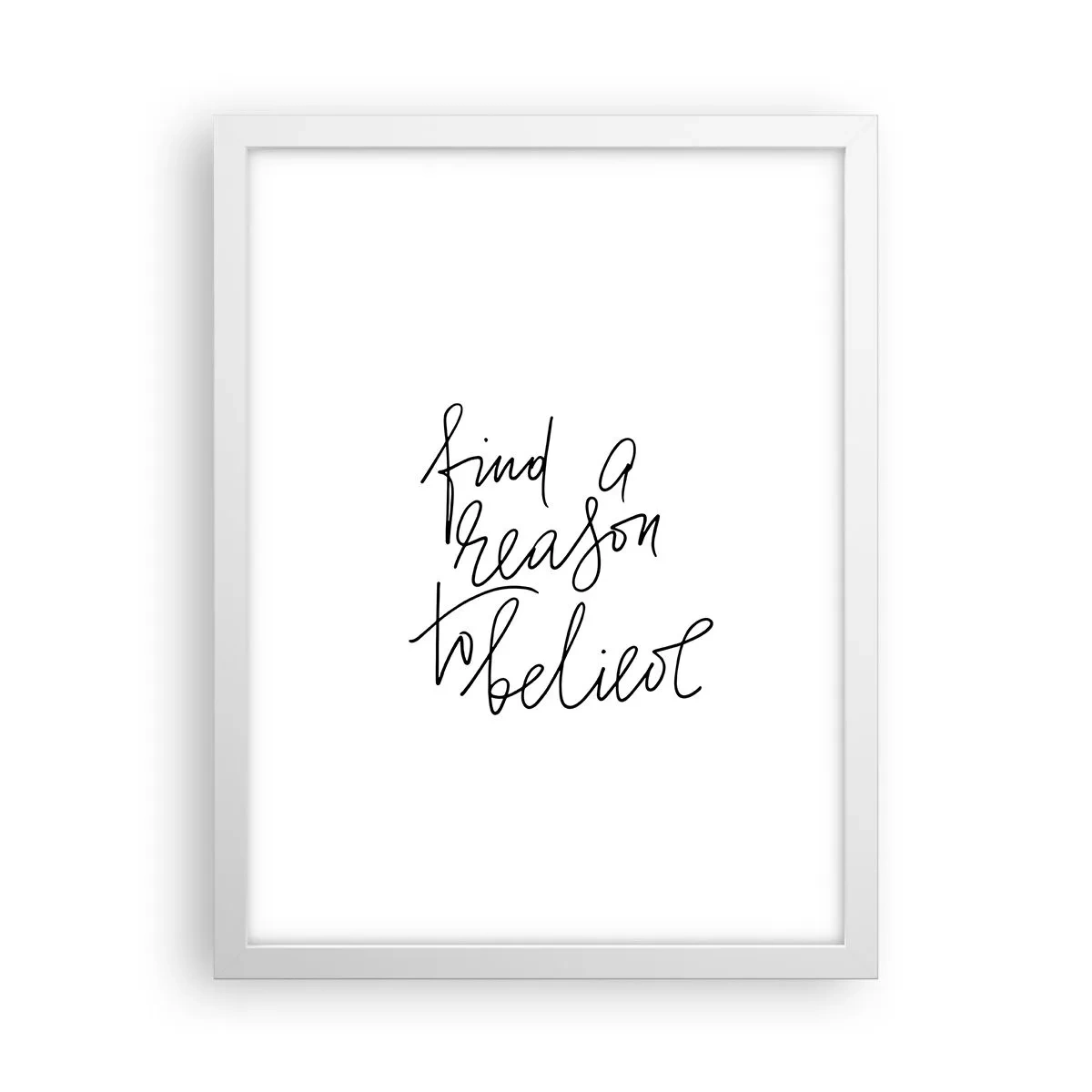 Poster in einem weißen Rahmen - Es ist möglich - 30x40 cm