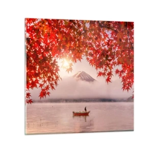 Glasbild - Bild auf glas - Im japanischen Klima - 50x50 cm