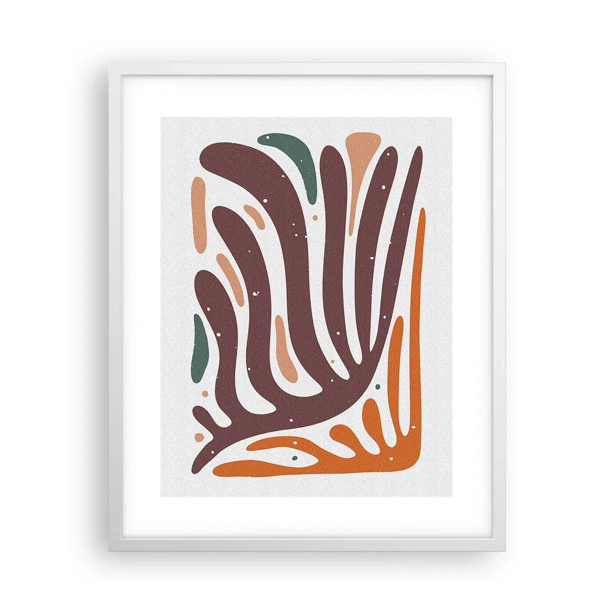 Poster in einem weißen Rahmen - Strahlende organische Komposition - 40x50 cm