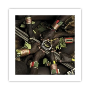 Poster - Wir sind zusammen - 40x40 cm