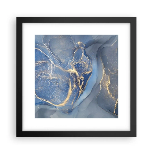 Poster in einem schwarzem Rahmen - Goldstaub - 30x30 cm