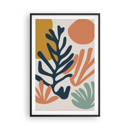 Poster in einem schwarzem Rahmen - Korallenmeere - 61x91 cm