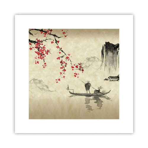 Poster - Im Land der blühenden Kirschbäume - 30x30 cm