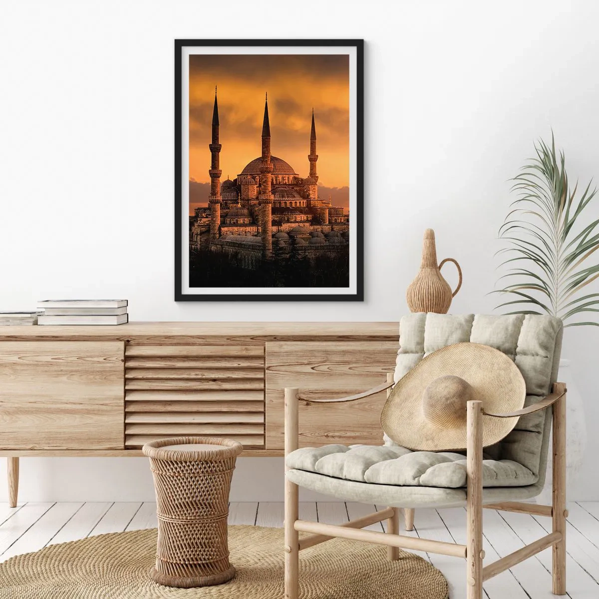 Poster in einem schwarzem Rahmen - Gott ist großartig - 40x50 cm