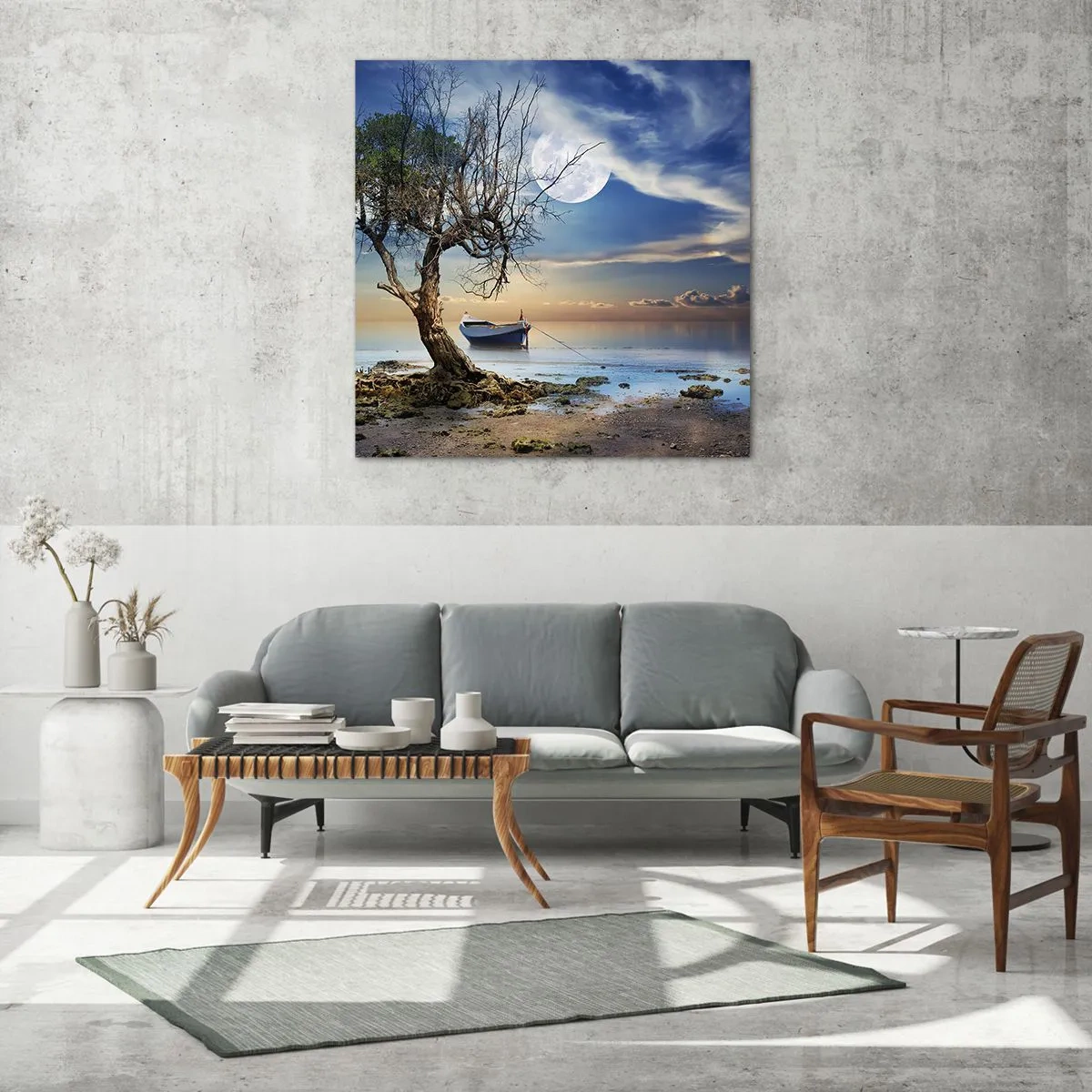 Glasbild - Bild auf glas - Ist das das Ende oder der Anfang? - 70x70 cm