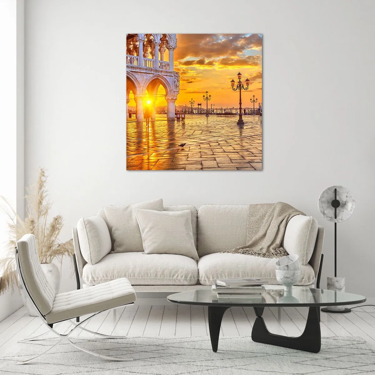 Glasbild - Bild auf glas - Wo sind alle? - 70x70 cm