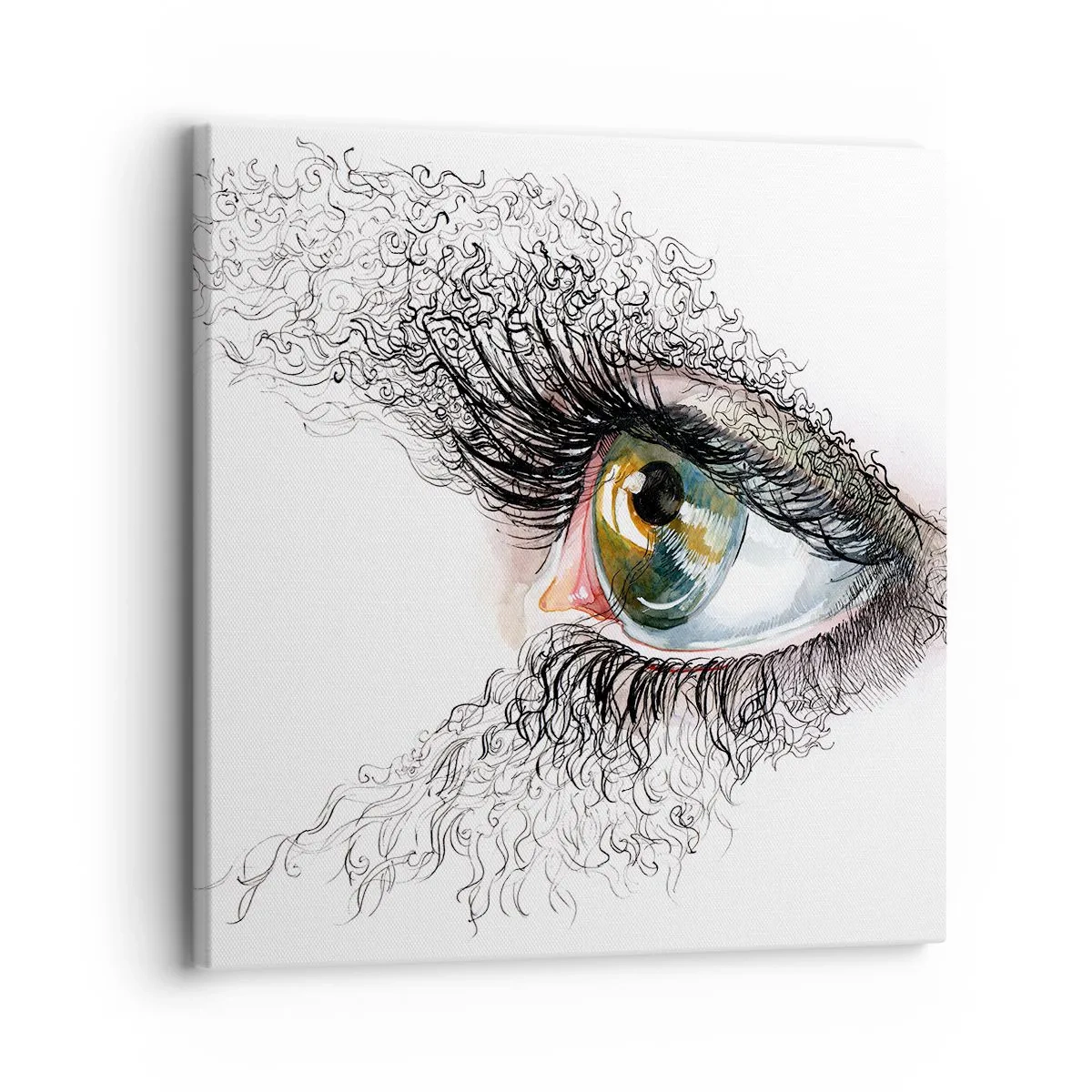 Bild auf Leinwand - Leinwandbild - Schau direkt in die Seele - 30x30 cm