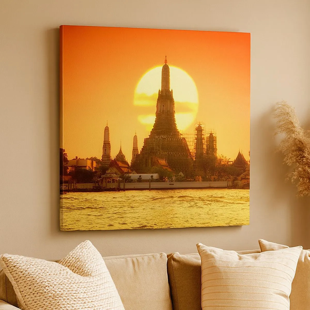 Bild auf Leinwand - Leinwandbild - Der Sonne entgegen, immer der Sonne entgegen - 30x30 cm