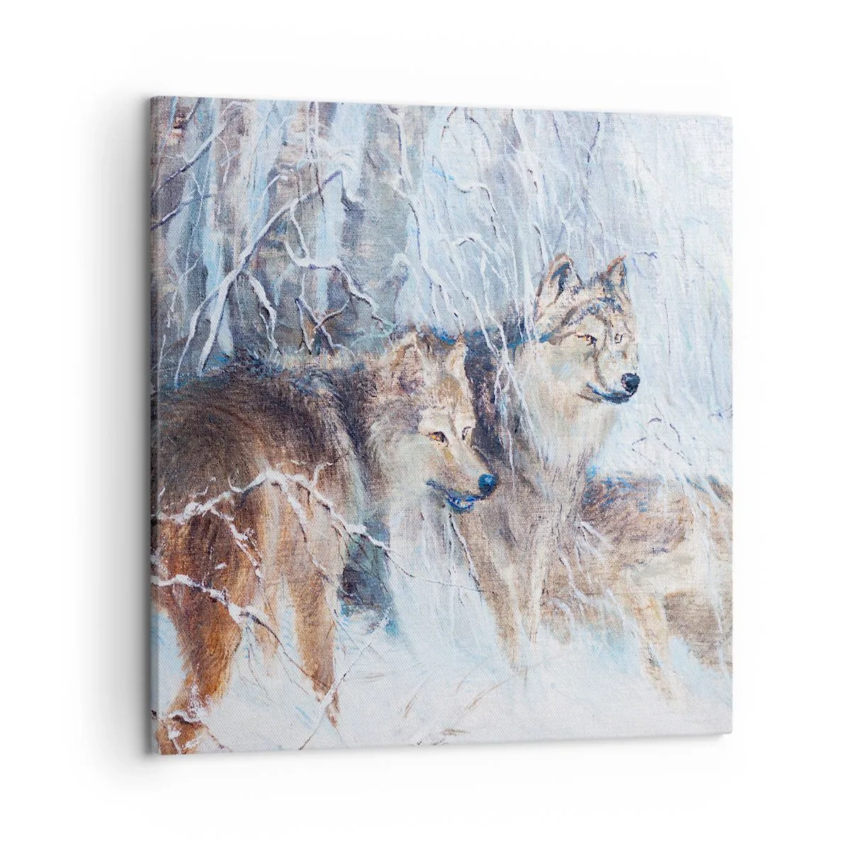 Bild auf Leinwand - Leinwandbild - Beachtung! Hier kommt ... - 50x50 cm