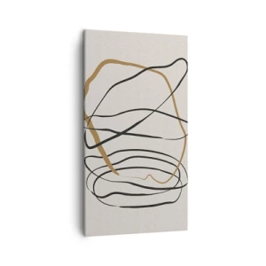 Bild auf Leinwand - Leinwandbild - Komposition – Looptanz - 45x80 cm