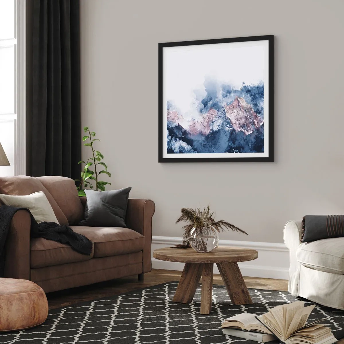 Poster in einem schwarzem Rahmen - Das sind die Spitzen! - 30x30 cm