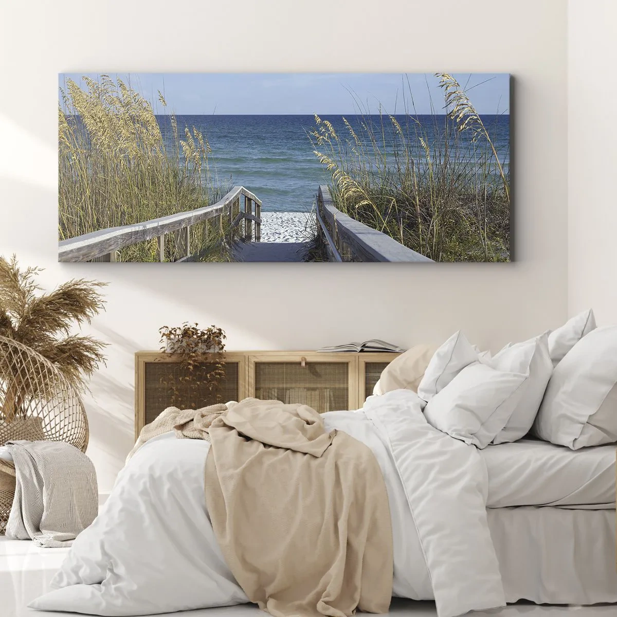 Bild auf Leinwand - Leinwandbild - In der Sonne, im Wind - 100x40 cm