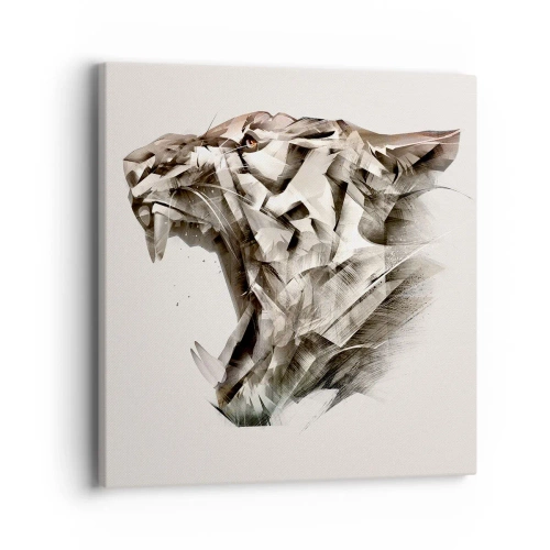 Bild auf Leinwand - Leinwandbild - Du weißt schon wer das Sagen hat - 40x40 cm