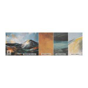 Fototapeten Muster Premium Canvas - Roh und schön - Stück, Berge, Landschaft - 100x30 cm