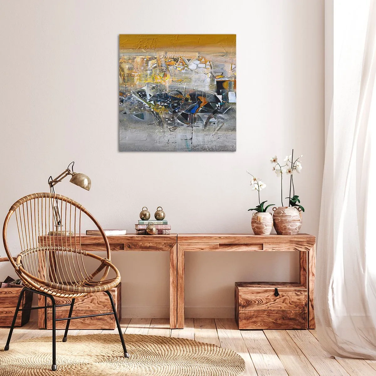Bild auf Leinwand - Leinwandbild - Alles wird gut - 40x40 cm