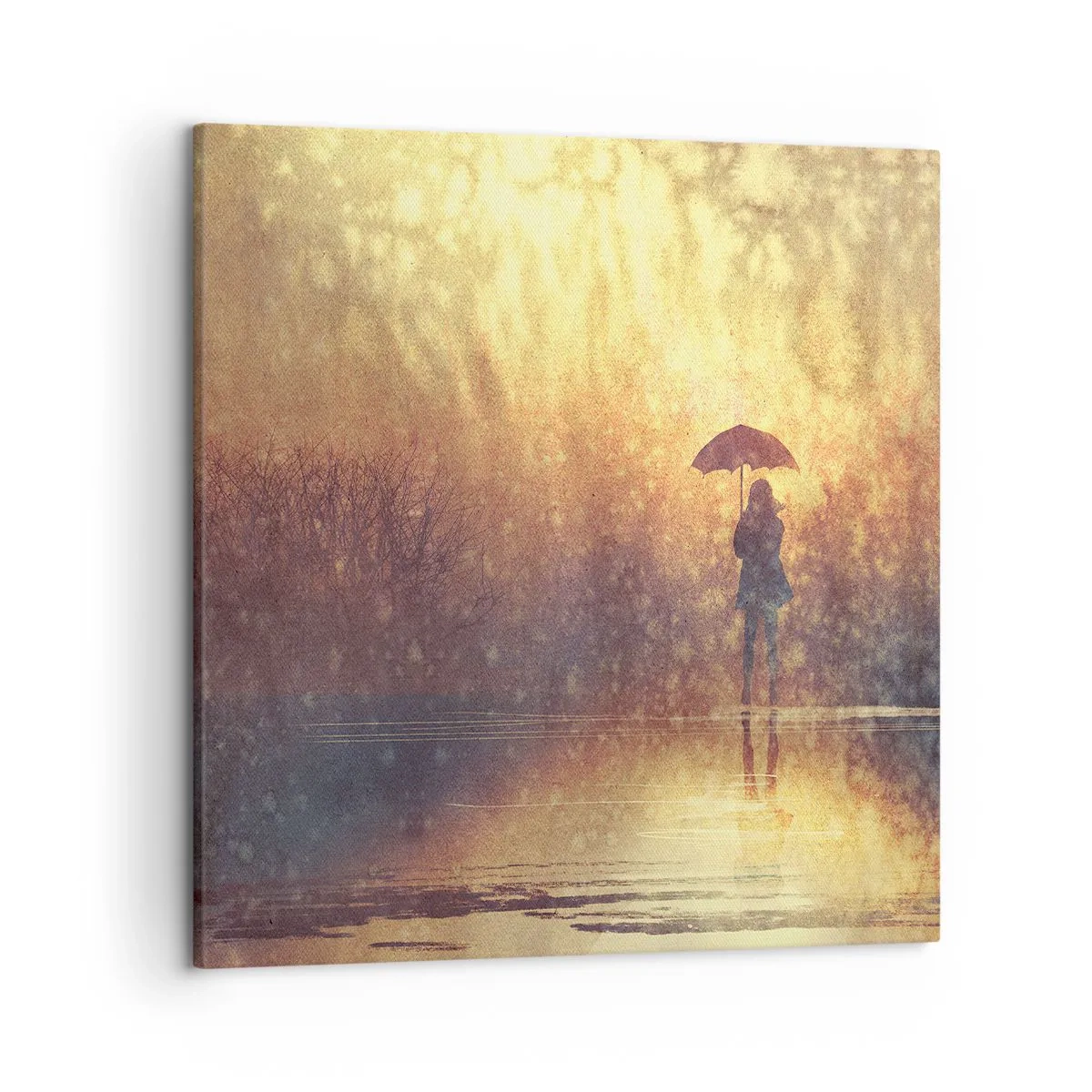 Bild auf Leinwand - Leinwandbild - Ich habe das Gefühl, dass mich jemand ansieht - 50x50 cm