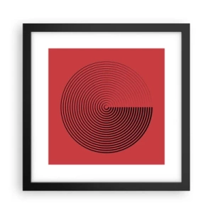 Poster in einem schwarzem Rahmen - Kreisbewegung - 30x30 cm