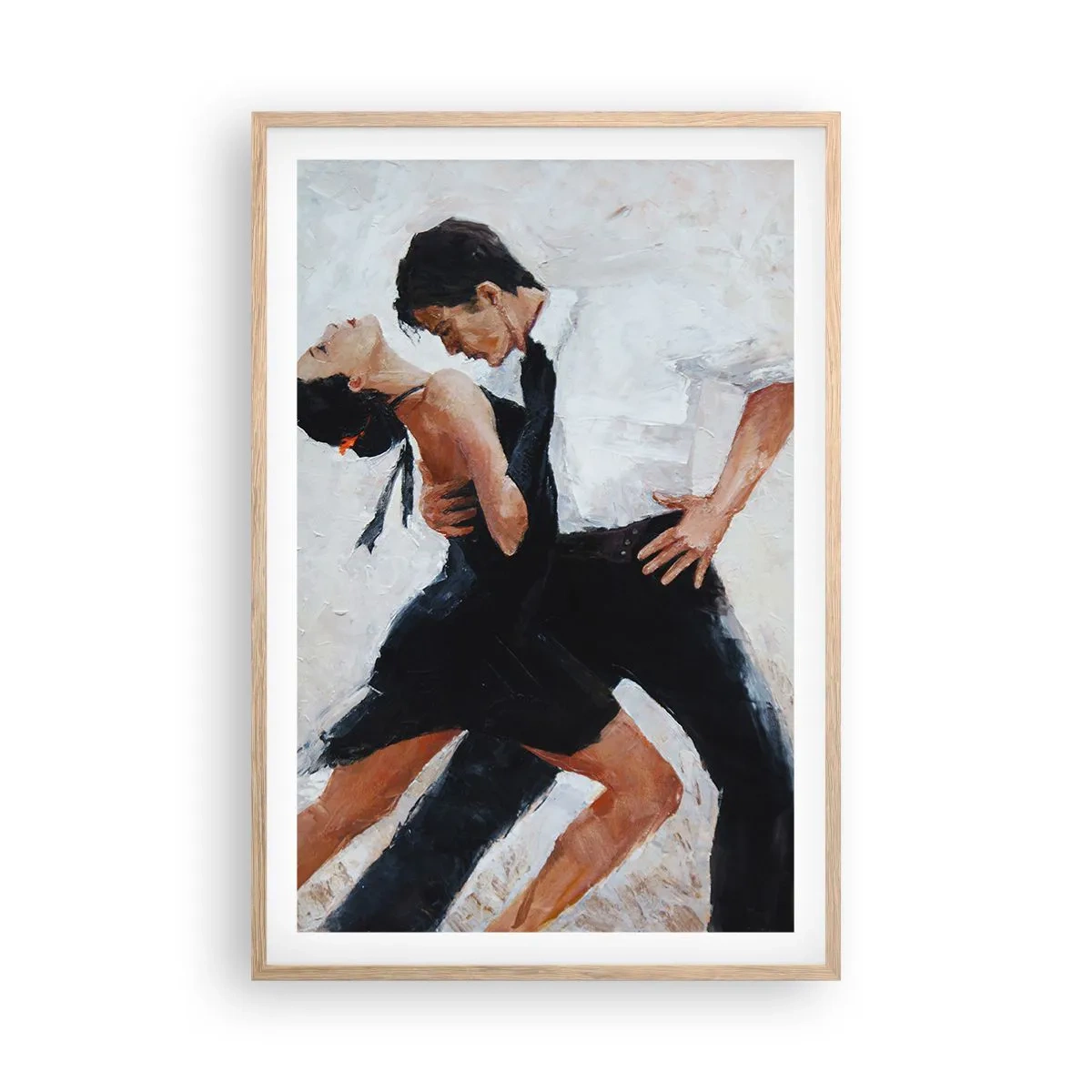 Poster in einem Rahmen aus heller Eiche - Tango meiner Träume und Träume - 61x91 cm