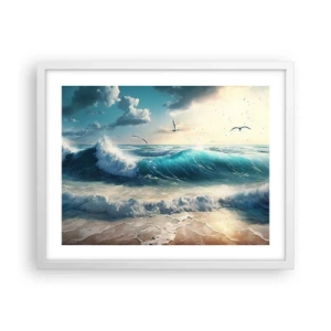 Poster in einem weißen Rahmen - Es summt nur für dich - 50x40 cm