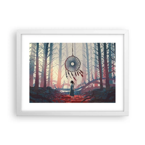 Poster in einem weißen Rahmen - Geheimes Glücksritual - 40x30 cm