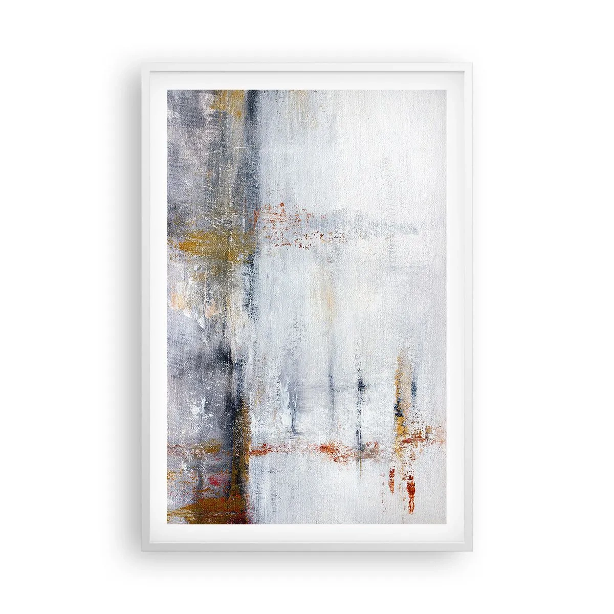 Poster in einem weißen Rahmen - Hinter dem Luftvorhang - 61x91 cm