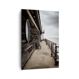 Bild auf Leinwand - Leinwandbild - Die Zeit blieb stehen - 70x100 cm