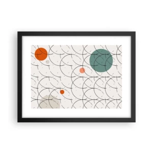 Poster in einem schwarzem Rahmen - Im Pop-Art-Geist - 40x30 cm