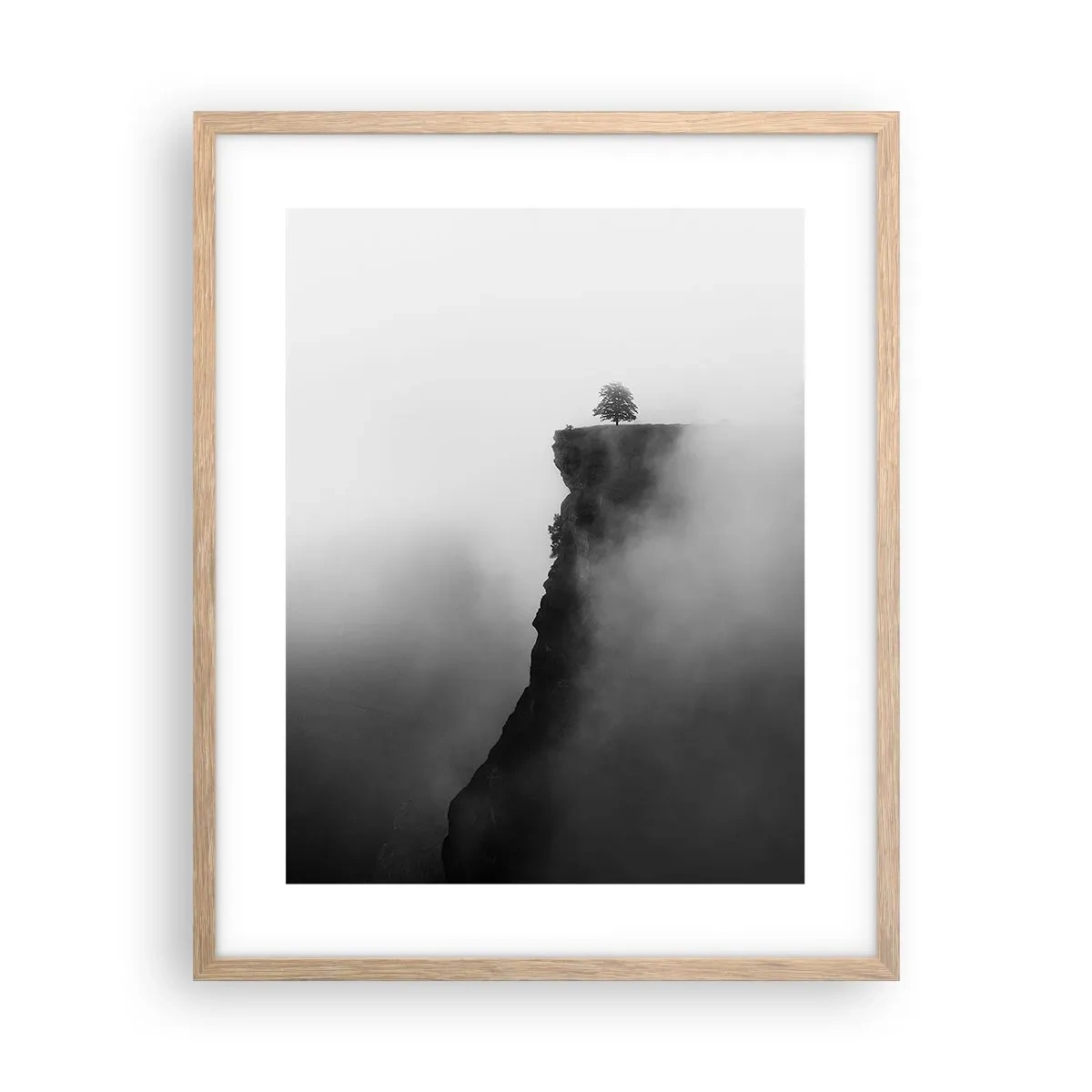 Poster in einem Rahmen aus heller Eiche - Am Rande der Welt - 40x50 cm