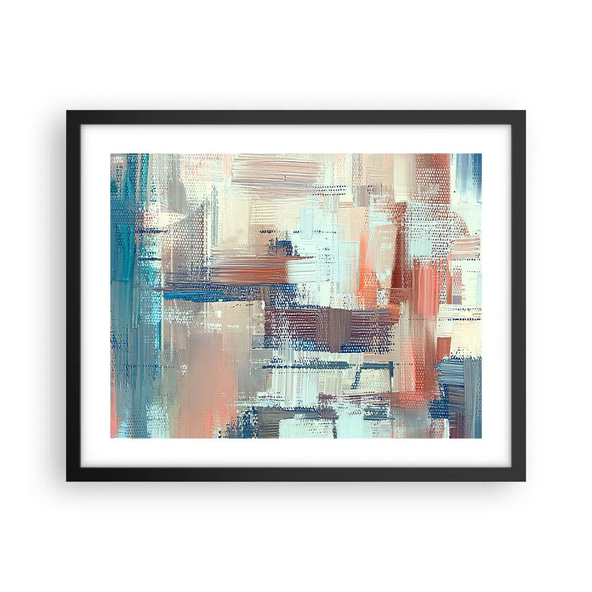 Poster in einem schwarzem Rahmen - Zum Licht kommen - 50x40 cm