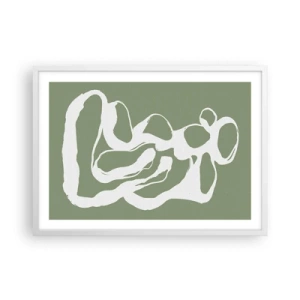 Poster in einem weißen Rahmen - Ruf des Weltraums - 70x50 cm