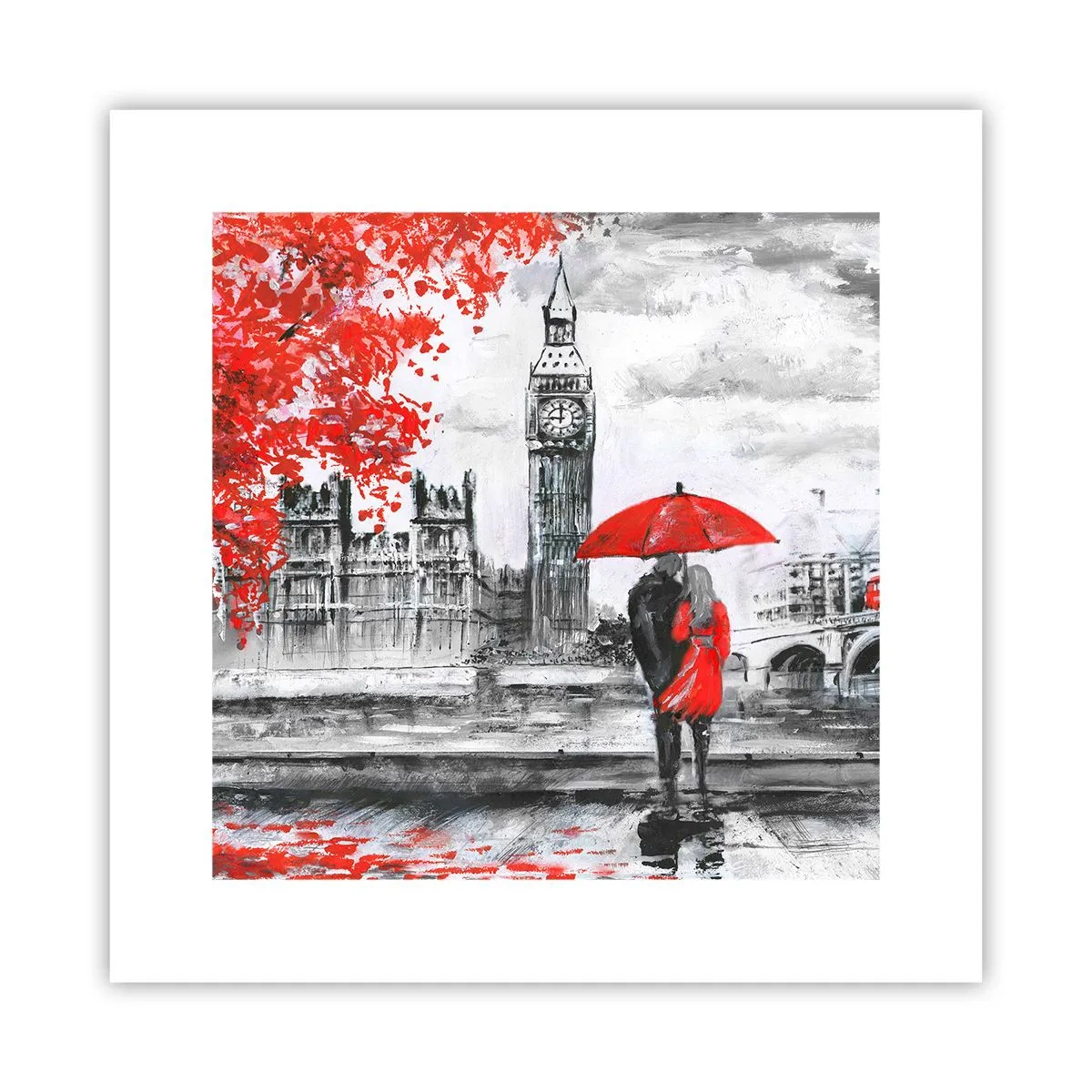 Poster - Verliebt in London - 30x30 cm